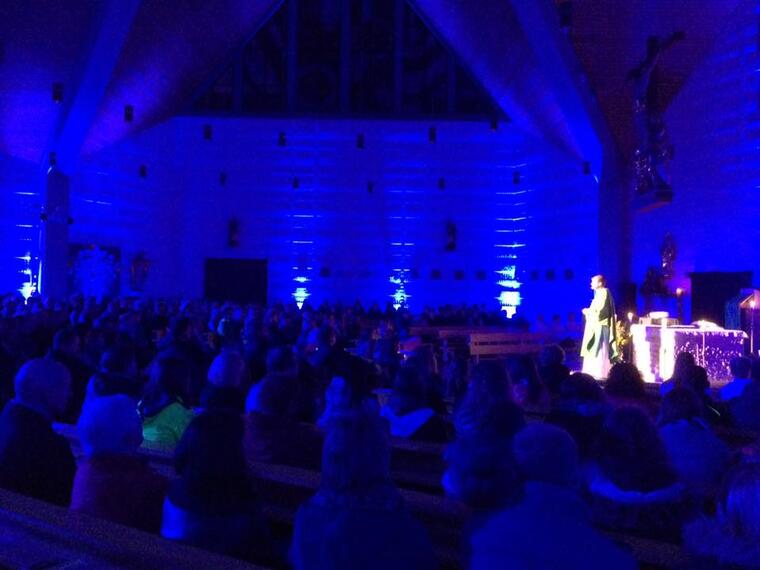 Lichteffekt in der Kirche